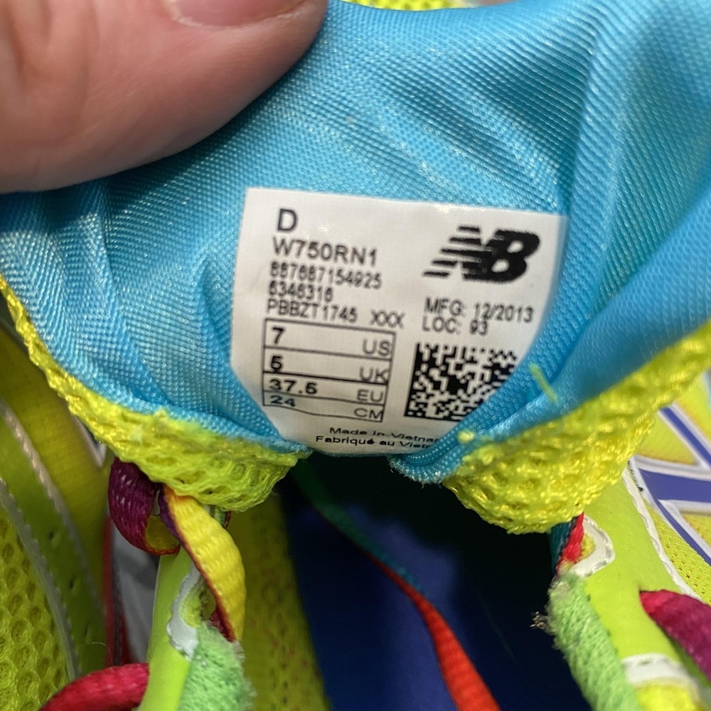 New Balance 750 V1 Running Shoes Womens Size 7 Multicolor Cushioned Mesh W750RN1 - Picture 7 of 10
